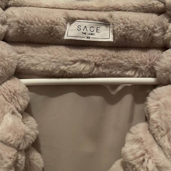 Sage Fur Coat - Picture 3 of 3